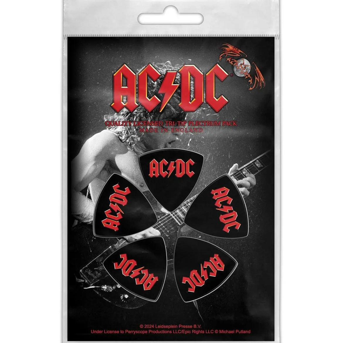 AC/DC: Logo - Tri-Tip Plektrasetti 5kpl