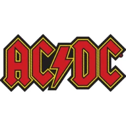 AC/DC Red Logo - Kangasmerkki