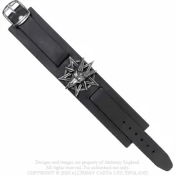 Alchemy Gothic Baphomet - Nahkaranneke