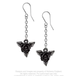 Alchemy Gothic Black Rose - Korvakorut