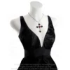 Alchemy Gothic Black Rosifix - Kaulakoru