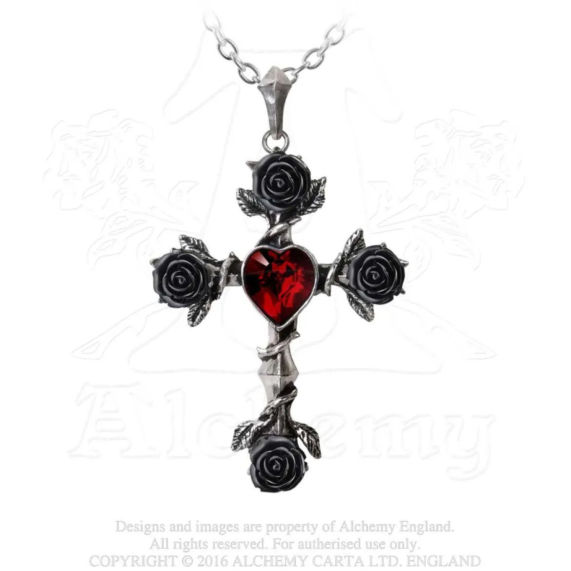 Alchemy Gothic Black Rosifix - Kaulakoru