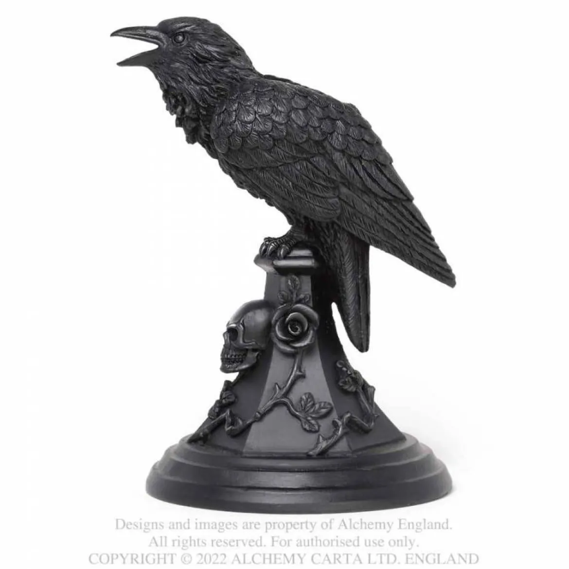 Alchemy Gothic Poes raven - Kynttilänjalka