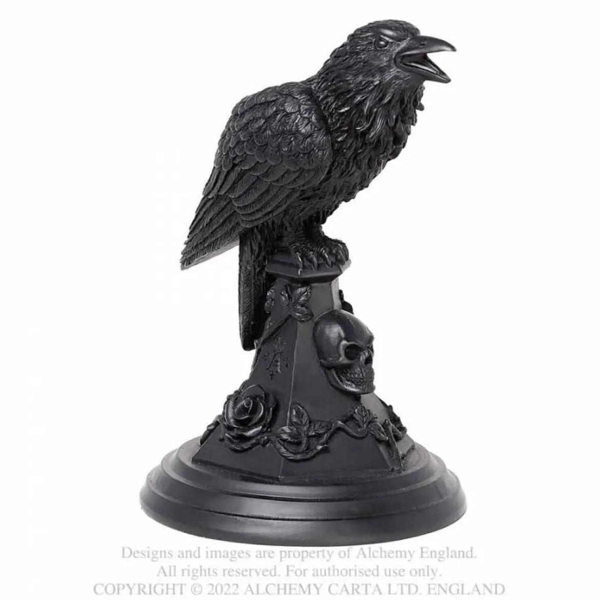Alchemy Gothic Poes raven - Kynttilänjalka