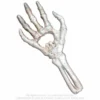 Alchemy Gothic Skeletal hand - Pullonavaaja, valkea
