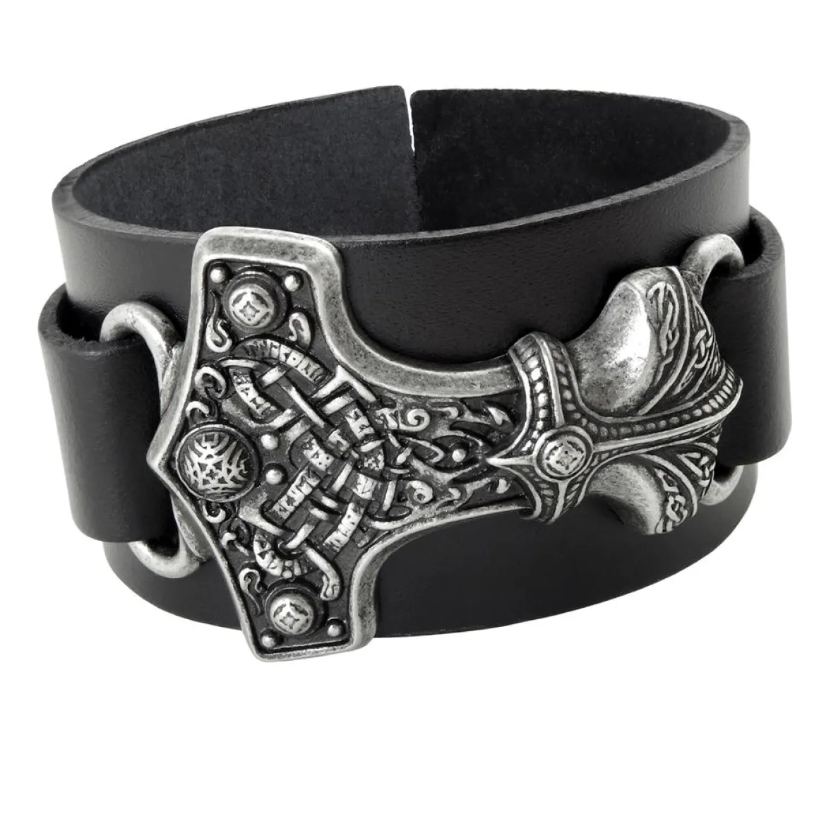 Alchemy Gothic Thorshammer - Nahkaranneke