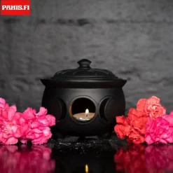 Alchemy Gothic Triple moon Cauldron pot -rasia