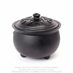 Alchemy Gothic Triple moon Cauldron pot -rasia