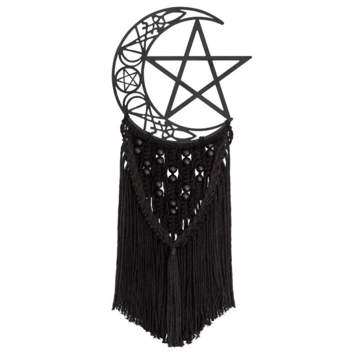 Alchemy Moon Hex - Makramee seinäkoriste