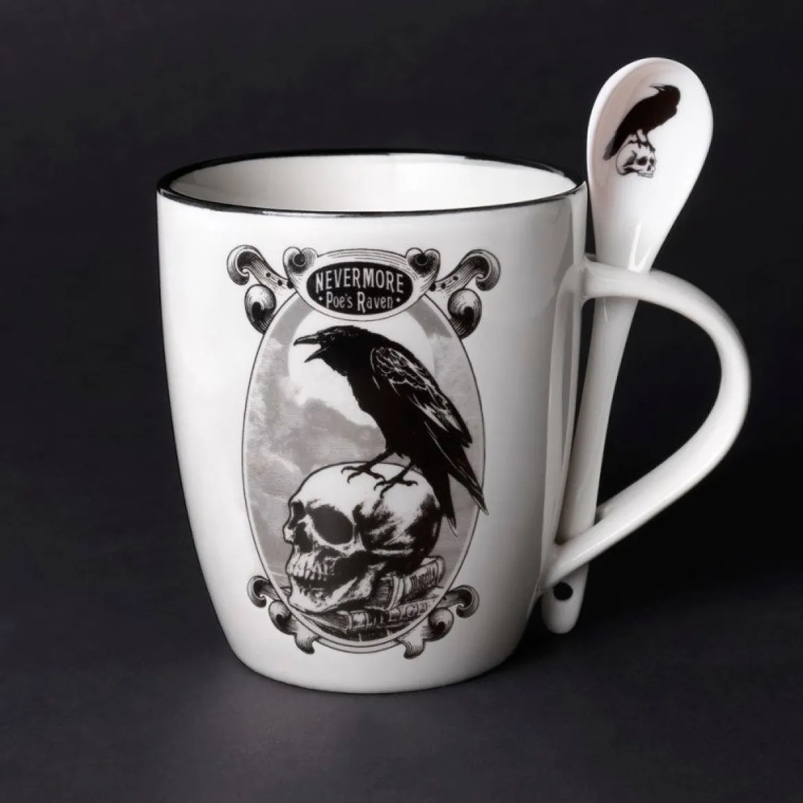 Alchemy Poe's Raven - muki + lusikka