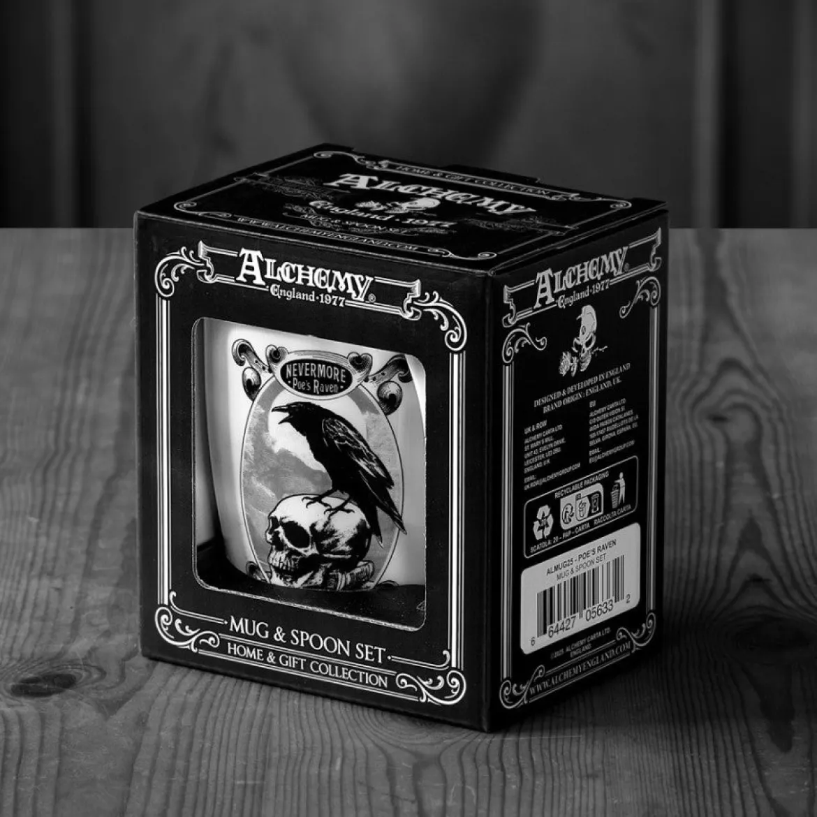 Alchemy Poe's Raven - muki + lusikka