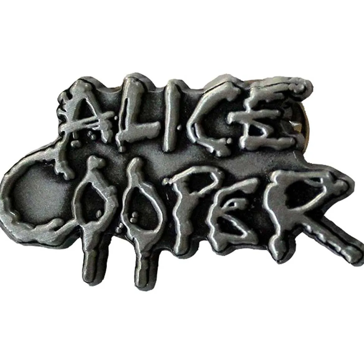 Alice Cooper: Dripping Logo Silver- Pinssi