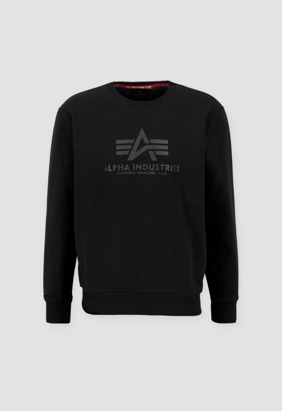 Alpha Industries Basic Sweater Carbon - Collegepaita, musta