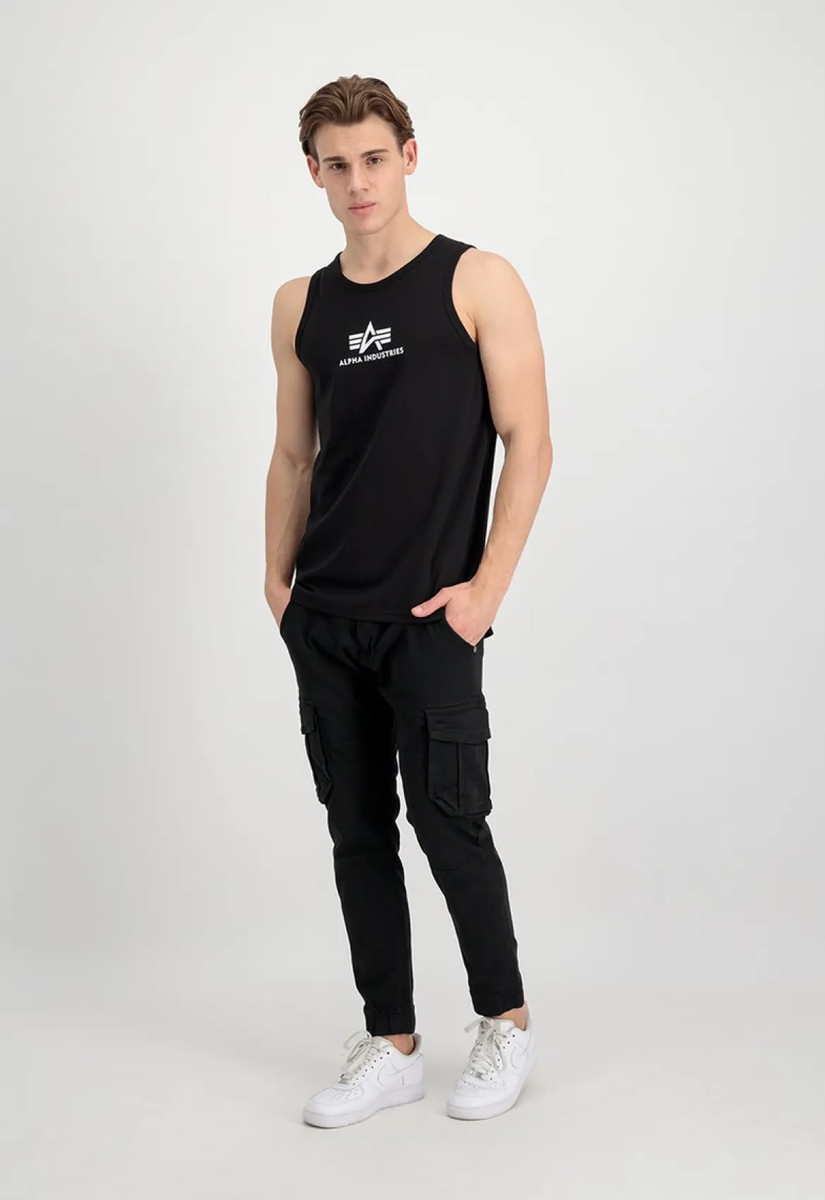 Alpha Industries Basic Tank- T-Paita, musta