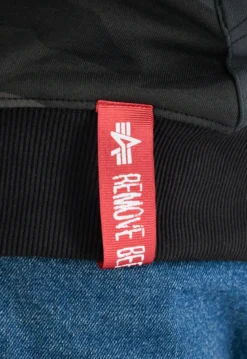 Alpha Industries Basic Zip Camo - Vetoketjuhuppari, black camo