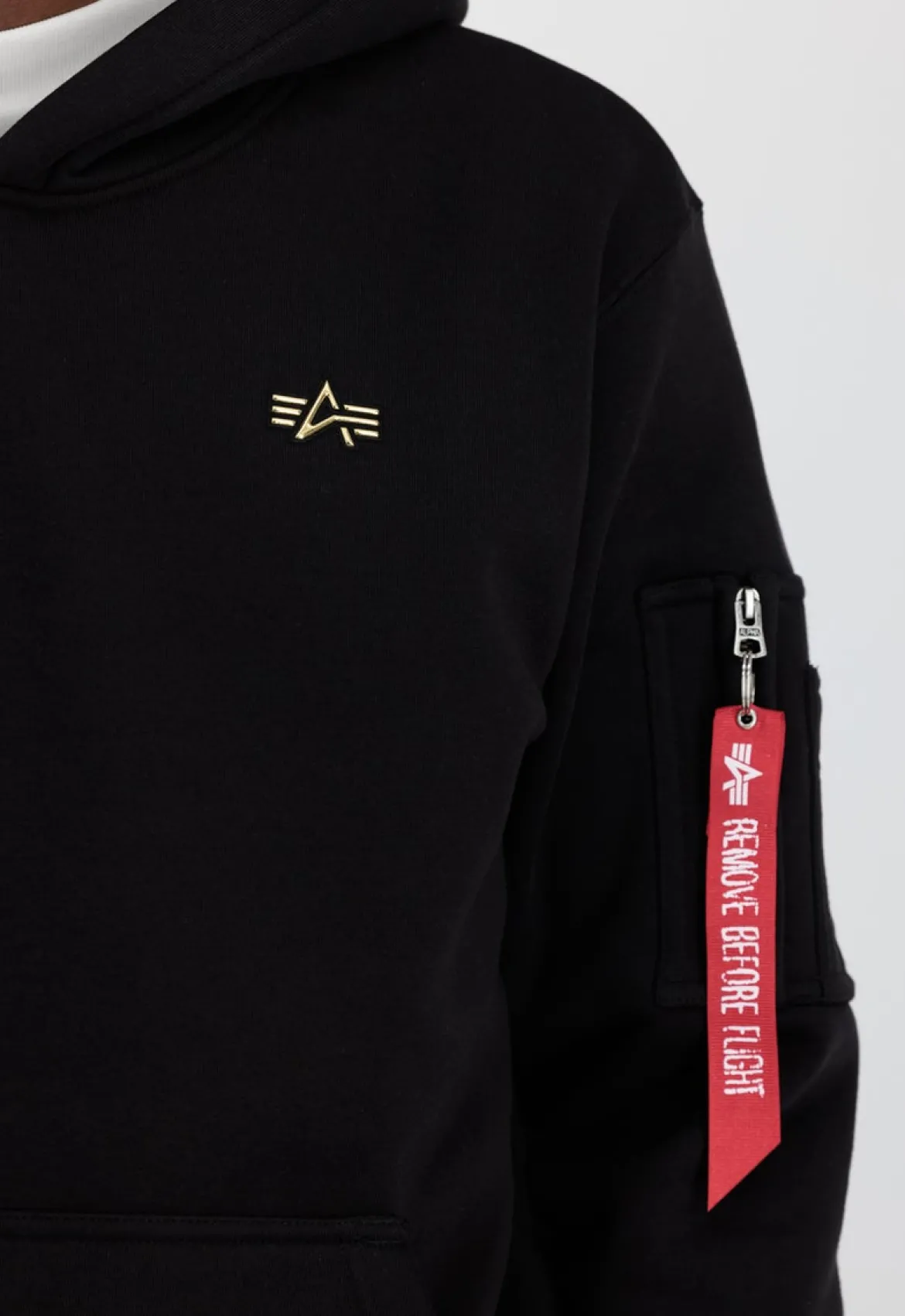 Alpha Industries 3D Small Logo - Huppari, musta
