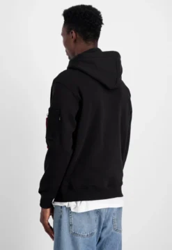 Alpha Industries 3D Small Logo - Huppari, musta