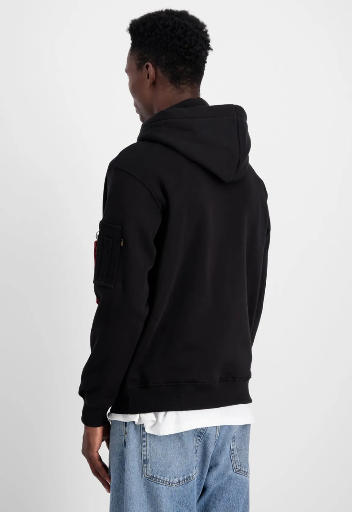 Alpha Industries 3D Small Logo - Huppari, musta