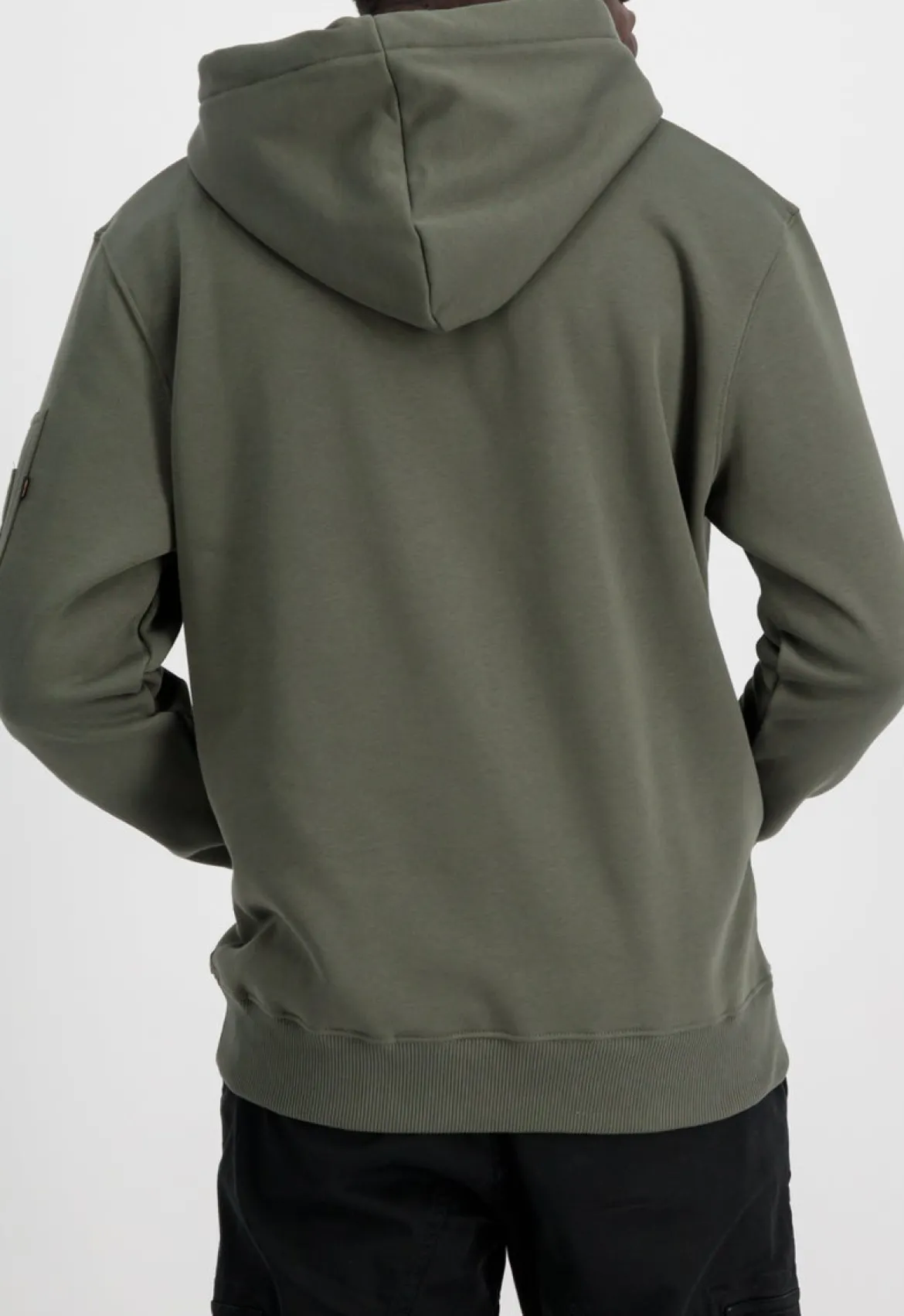 Alpha Industries Label - Huppari, dark olive