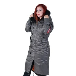 Alpha Industries Long Fishtail- Talvitakki, vintage green