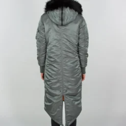 Alpha Industries Long Fishtail- Talvitakki, vintage green