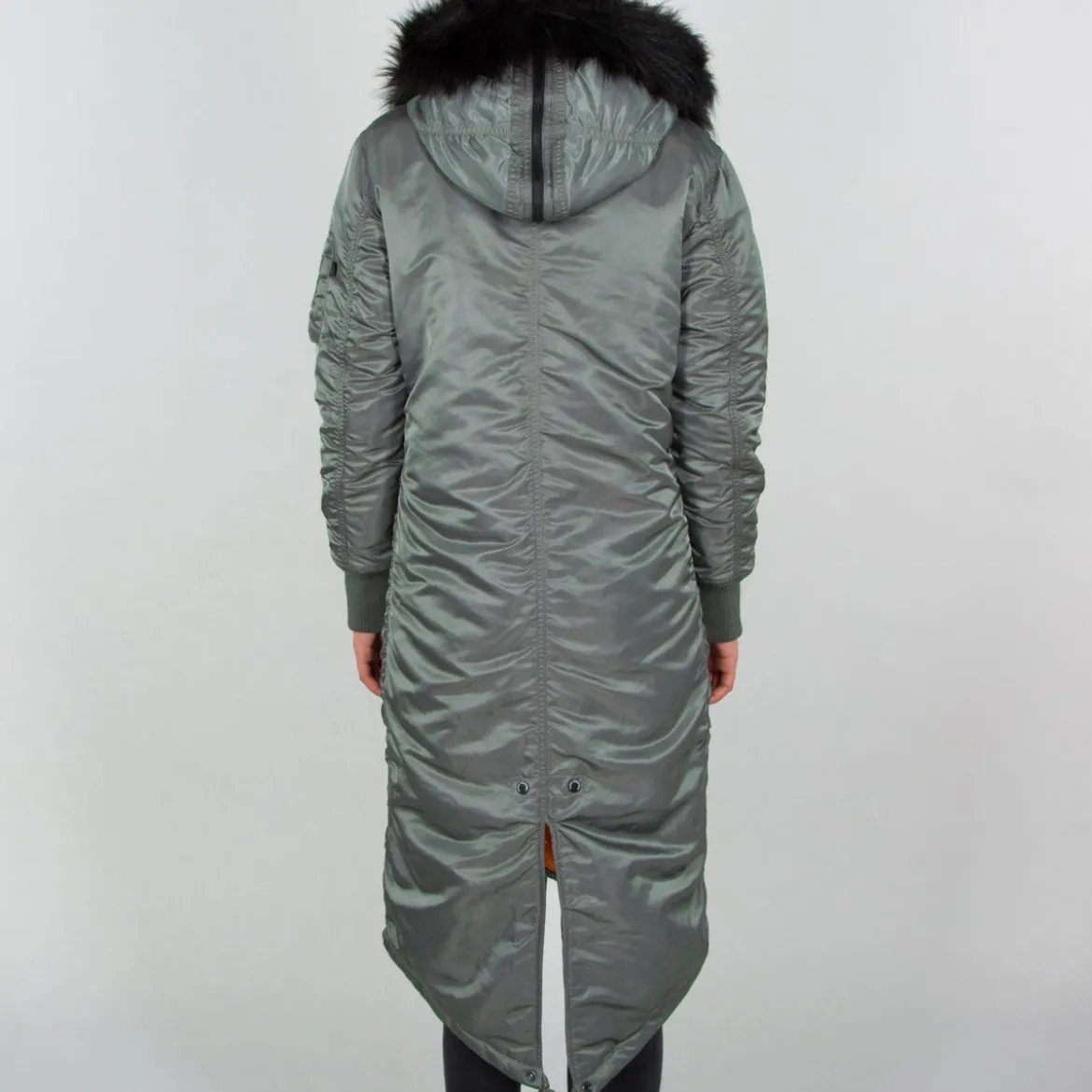 Alpha Industries Long Fishtail- Talvitakki, vintage green