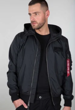Alpha Industries MA-1 LW Hooded - Pilottitakki hupulla