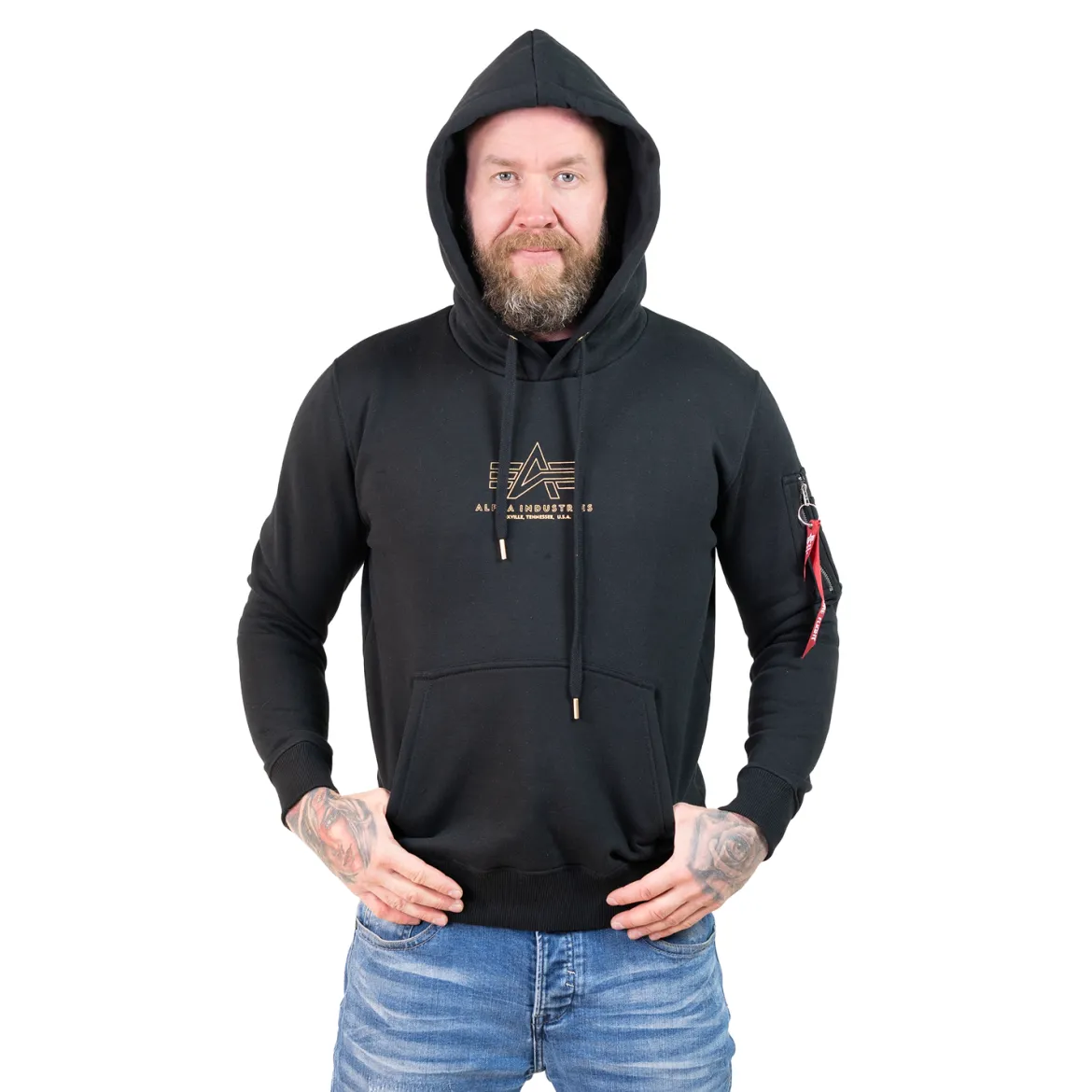 Alpha Industries ML Foil Print - Huppari, musta