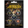 Anthrax Among the living - Pinssi setti 5kpl