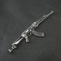 Assault Rifle -Riipus, hopeanvärinen