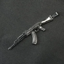 Assault Rifle -Riipus, hopeanvärinen
