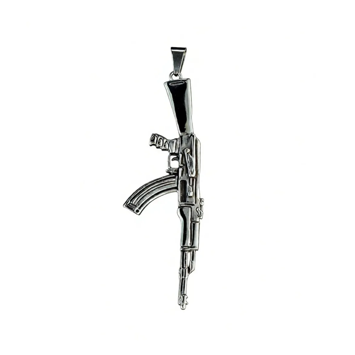 Assault Rifle -Riipus, hopeanvärinen