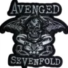 Avenged Sevenfold: Deathbat banner cut-out - Kangasmerkki