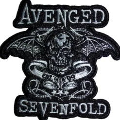 Avenged Sevenfold: Deathbat banner cut-out - Kangasmerkki