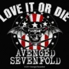 Avenged Sevenfold Love It Or Die - Kangasmerkki
