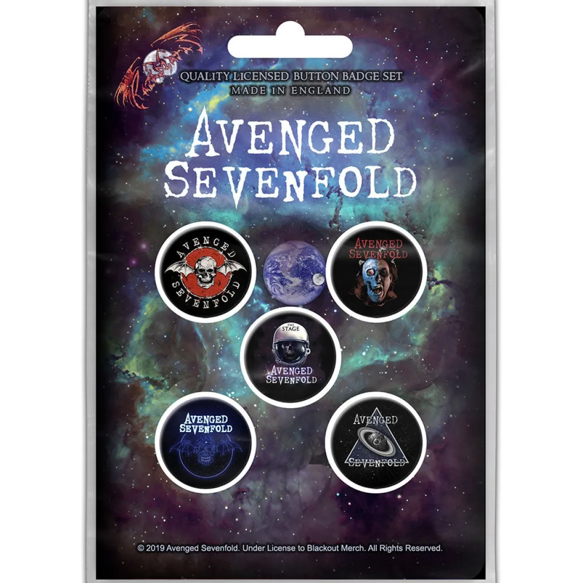 Avenged Sevenfold The Stage - Pinssi setti 5kpl