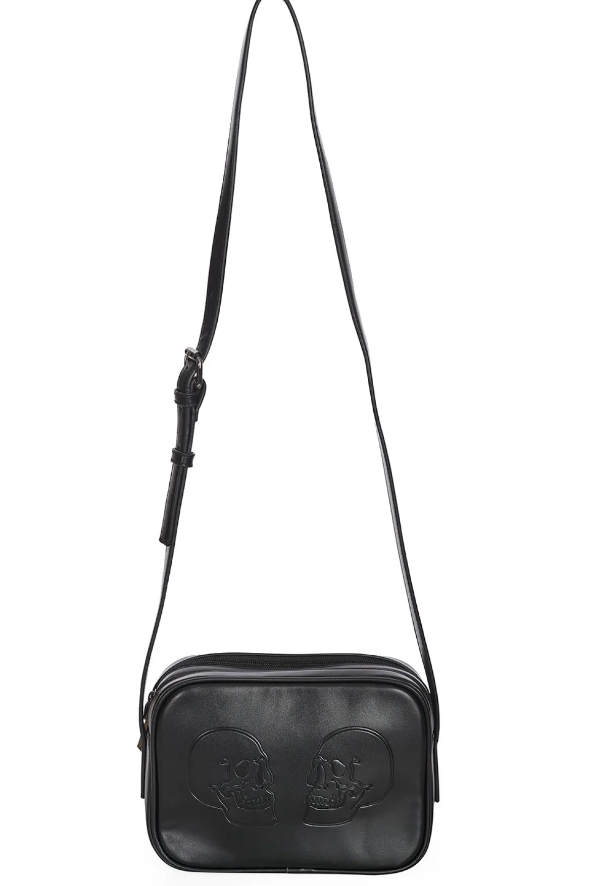 Banned Twin Skull - Crossbody laukku