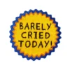 Barely Cried Today - kangasmerkki