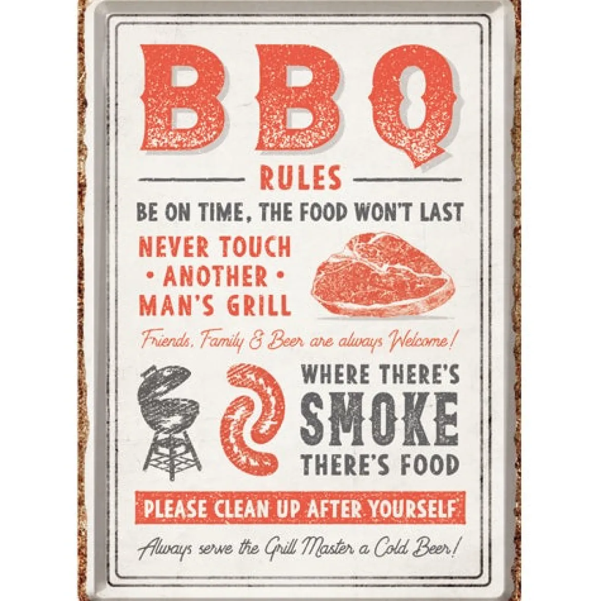 BBQ Rules - Postikortti