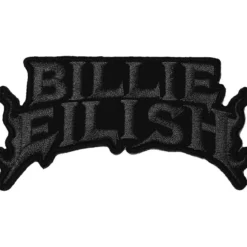 Billie Eilish Flame Black - Kangasmerkki