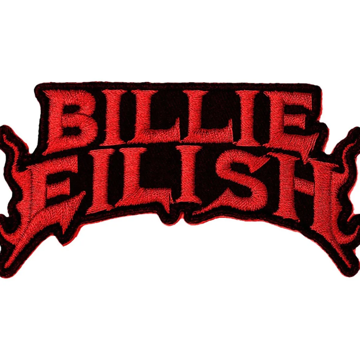 Billie Eilish Flame Red - Kangasmerkki