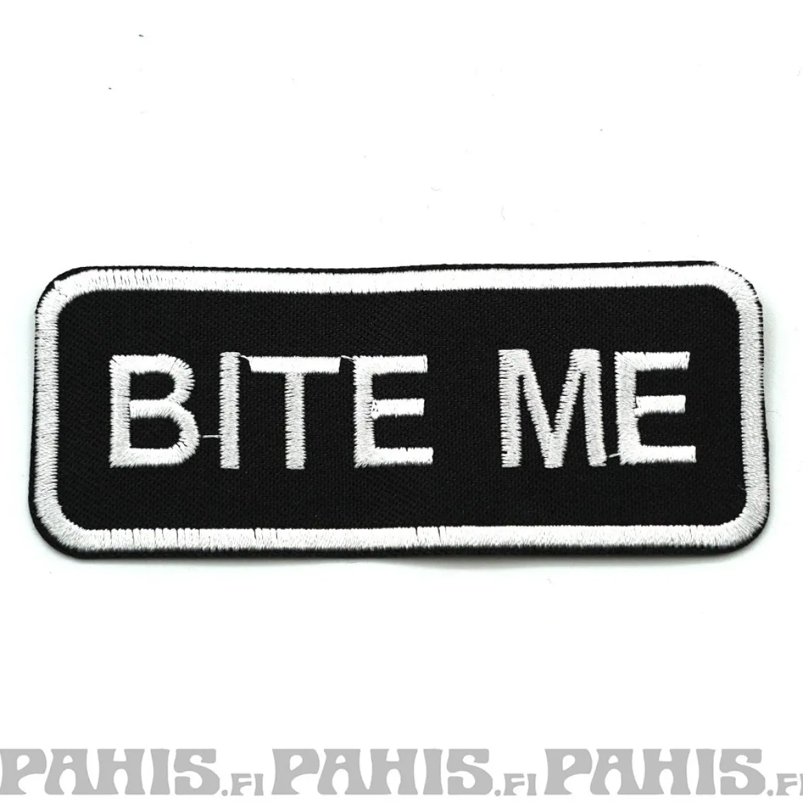 Bite me - kangasmerkki