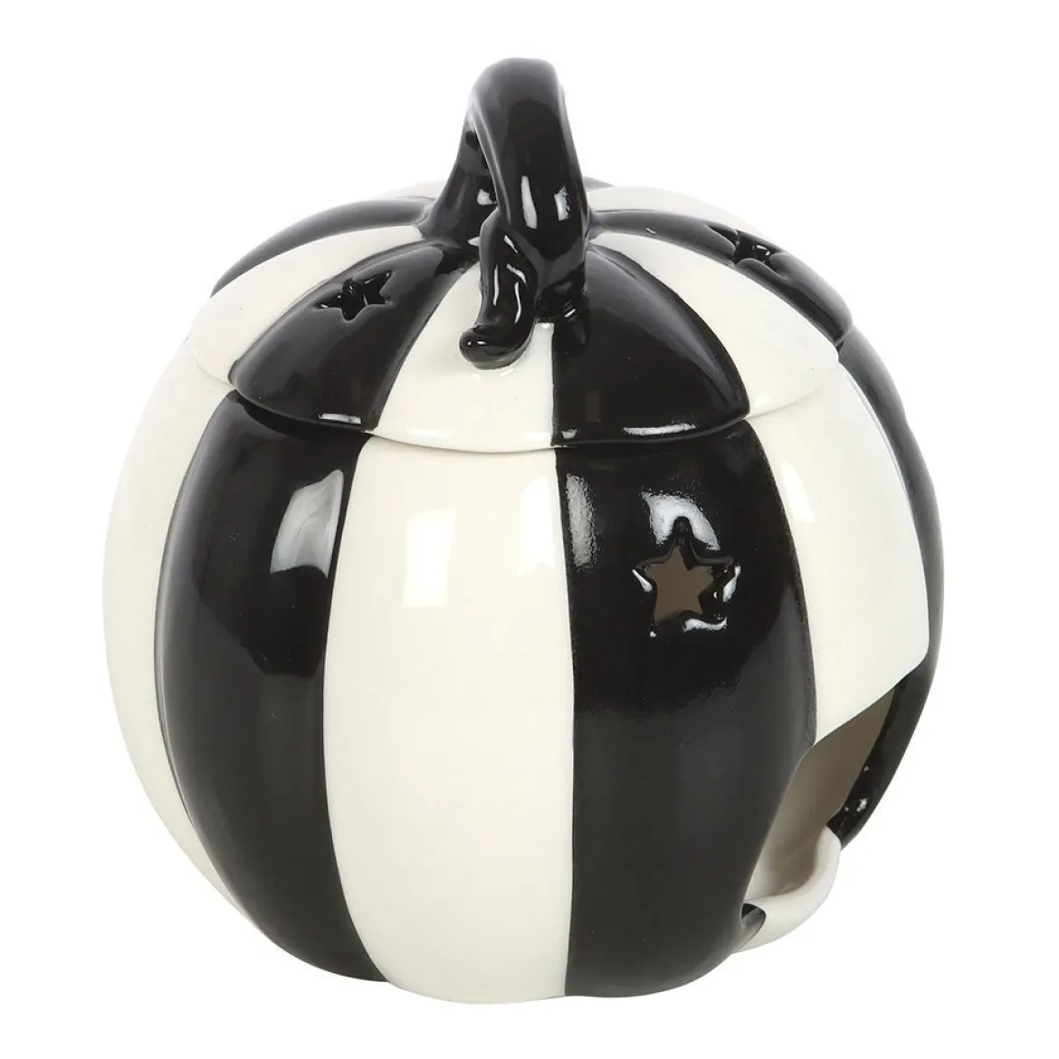 Black and White Striped Pumpkin - Tuoksulyhty