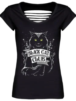 Black Cat Club - naisten t-paita