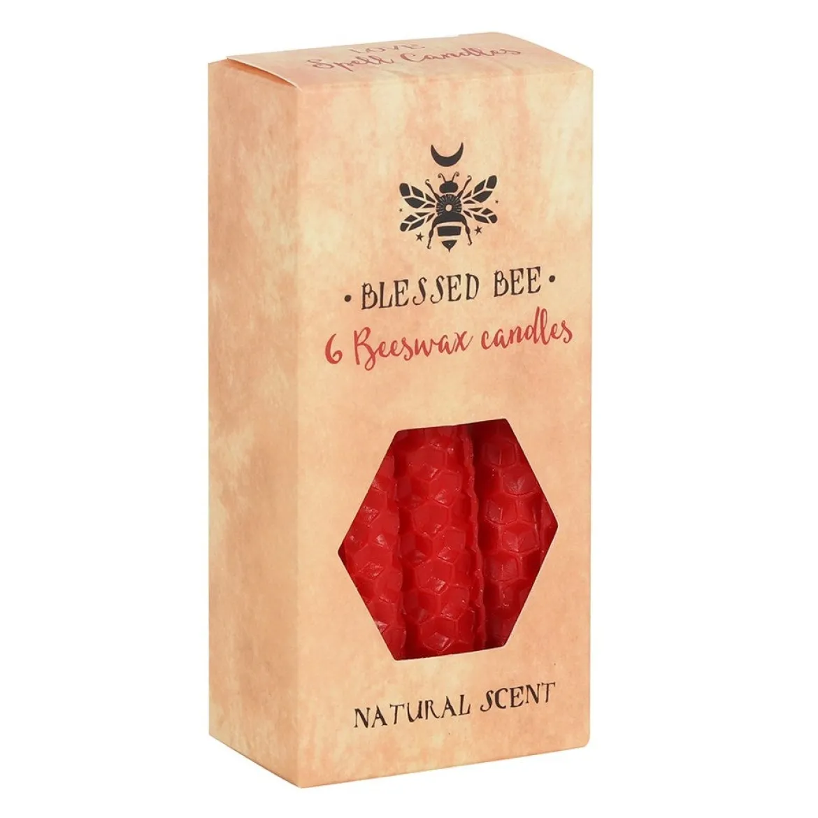 Blessed Bee Love - Loitsukynttilät 6kpl, punainen