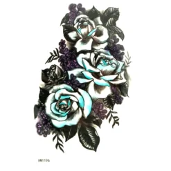 Blue roses - siirtotatuointi
