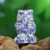 Blue Spot-jaspis - Pöllö, 5cm