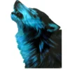 Blue Wolf - siirtotatuointi, iso