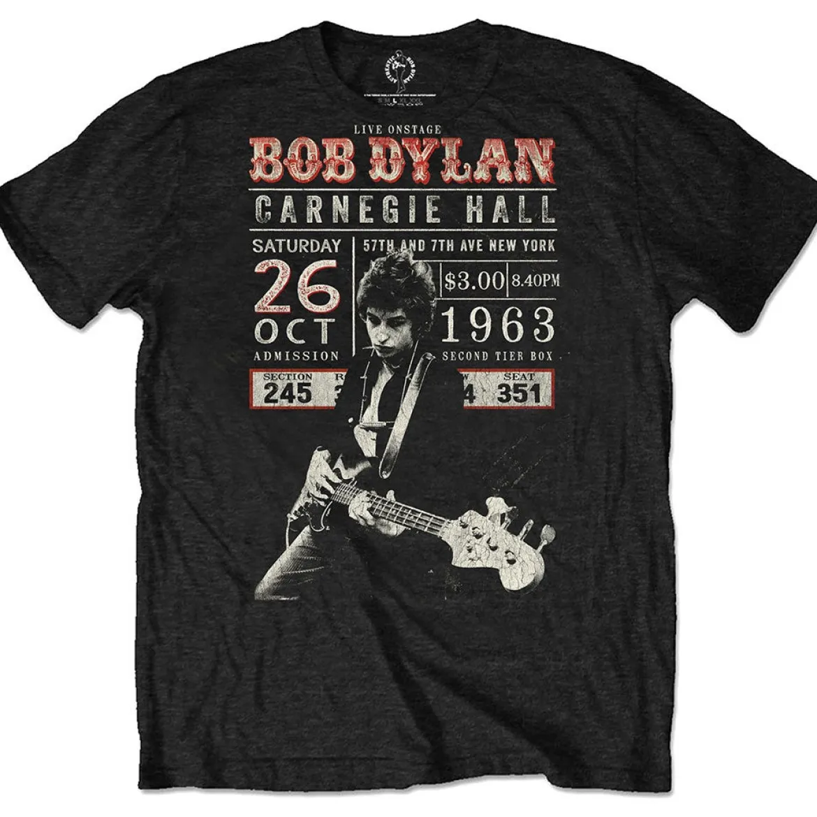 Bob Dylan Carnegie Hall '63 - T-paita