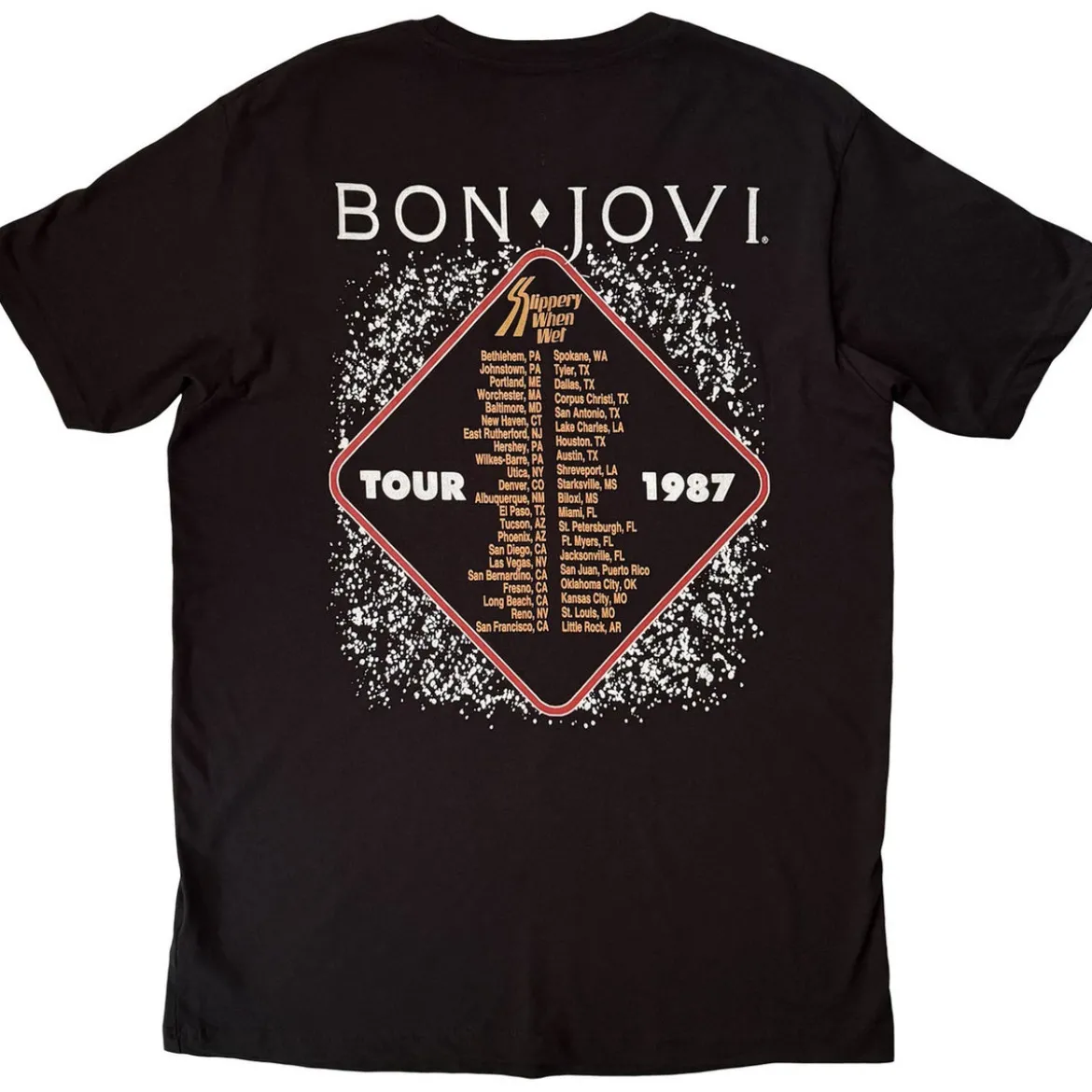 Bon Jovi: Slippery When Wet '87 - T-Paita